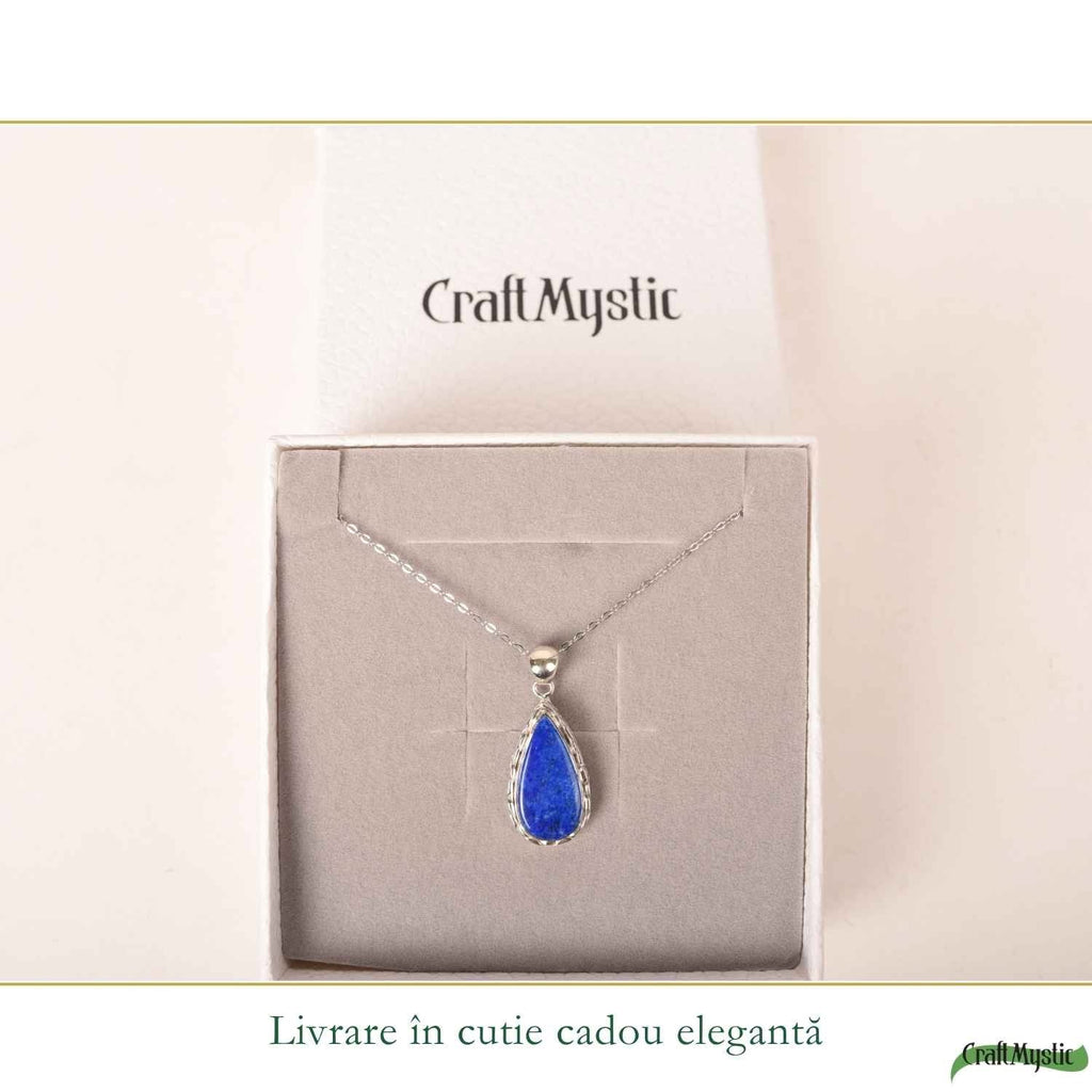Colier cu Lapis Lazuli, Argint 925 – CraftMystic