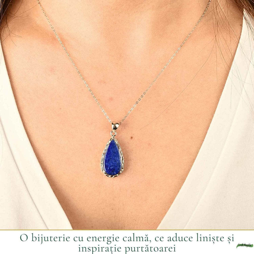 Colier cu Lapis Lazuli, Argint 925 – CraftMystic