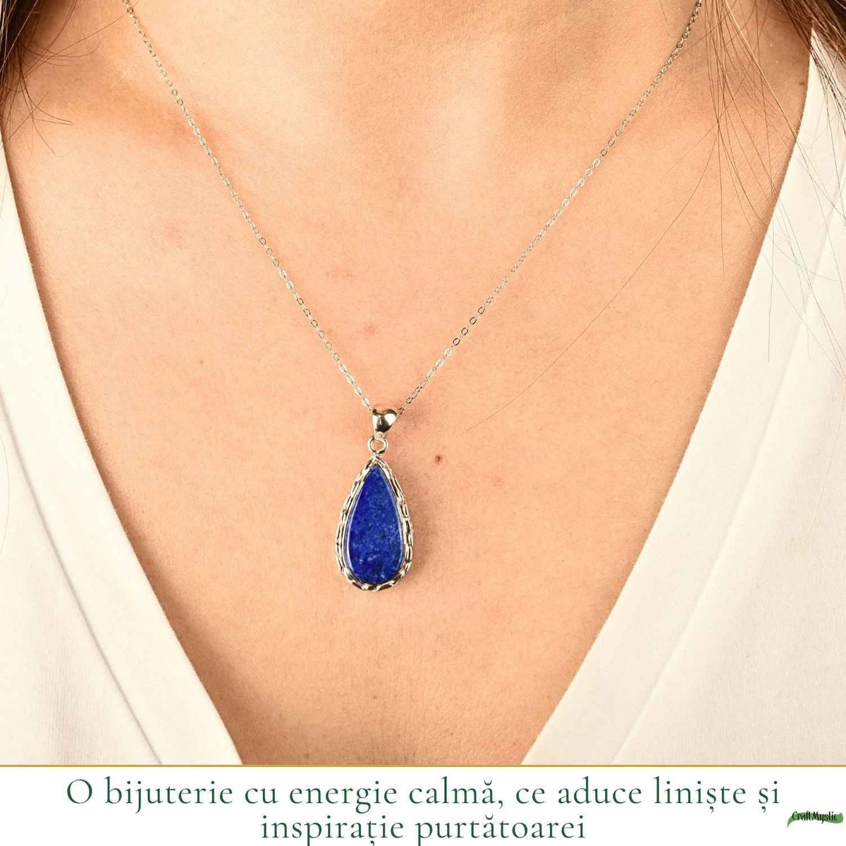 Colier cu Lapis Lazuli, Argint 925 – CraftMystic