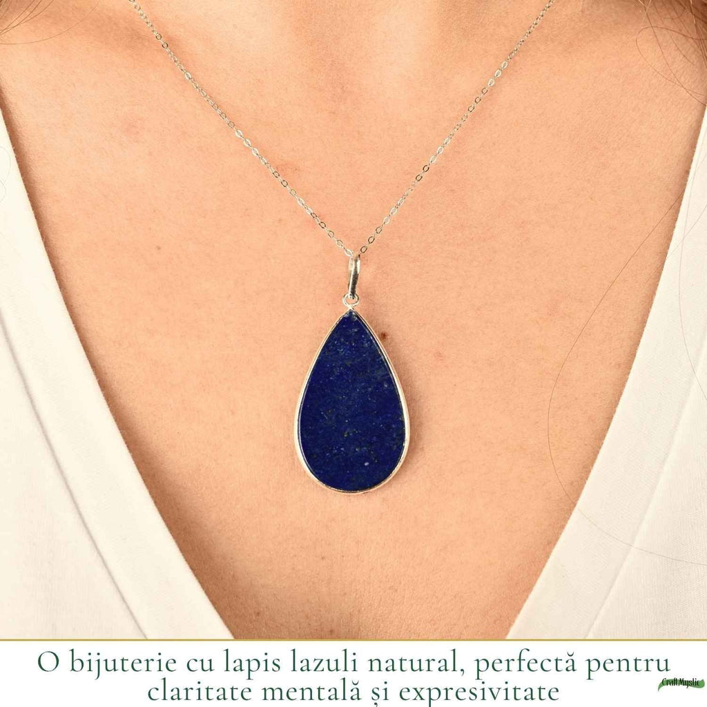 Colier cu Lapis Lazuli, Argint 925 – CraftMystic