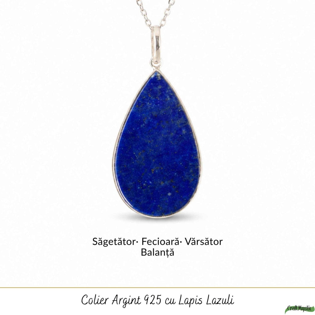 Colier cu Lapis Lazuli, Argint 925 – CraftMystic