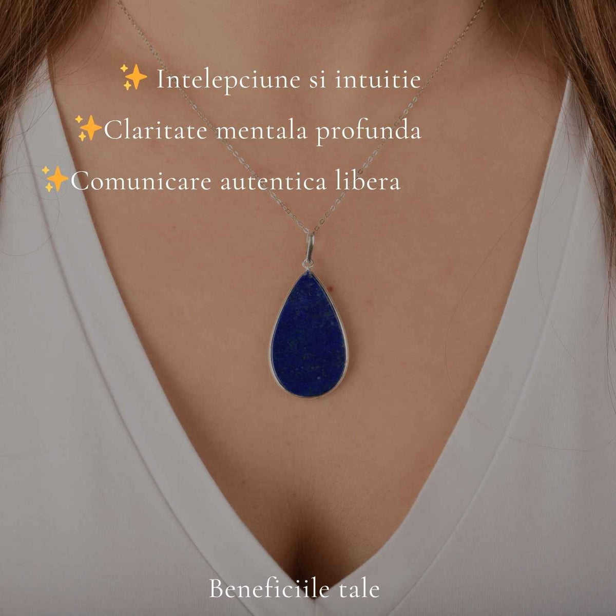 Colier cu Lapis Lazuli, Argint 925 – CraftMystic