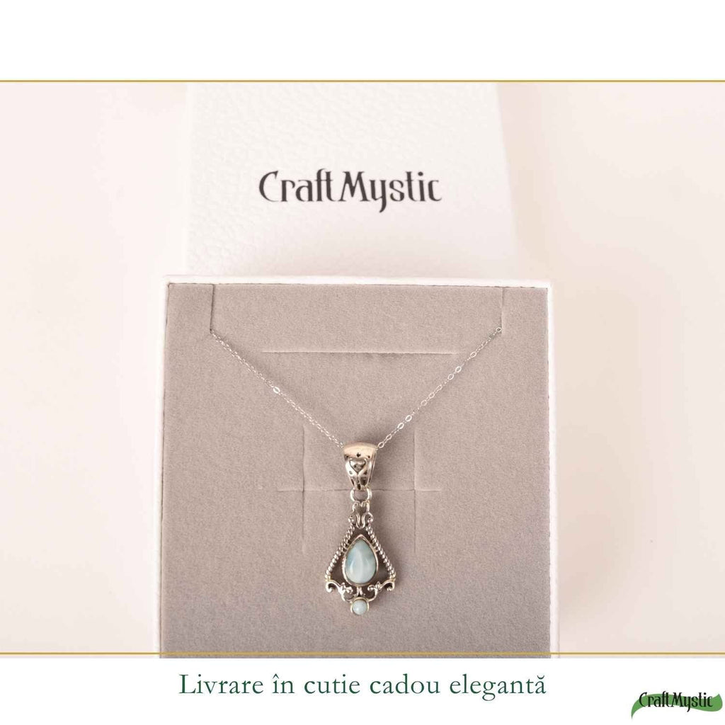 Colier cu Larimar, Argint 925 – CraftMystic