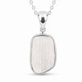 Colier Argint 925 cu Selenit – Claritate si Echilibru Spiritual