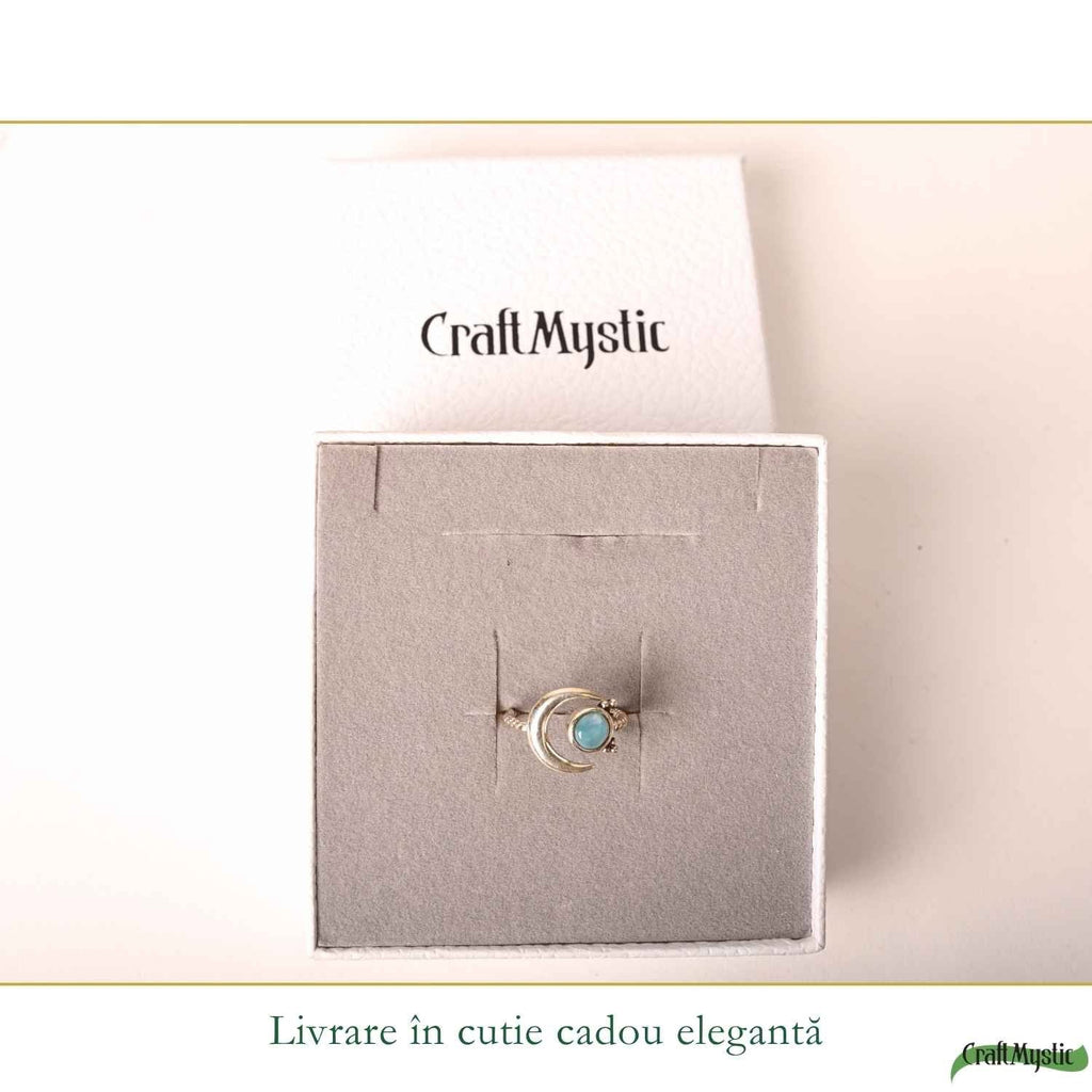 Inel cu Larimar, Argint 925 – CraftMystic