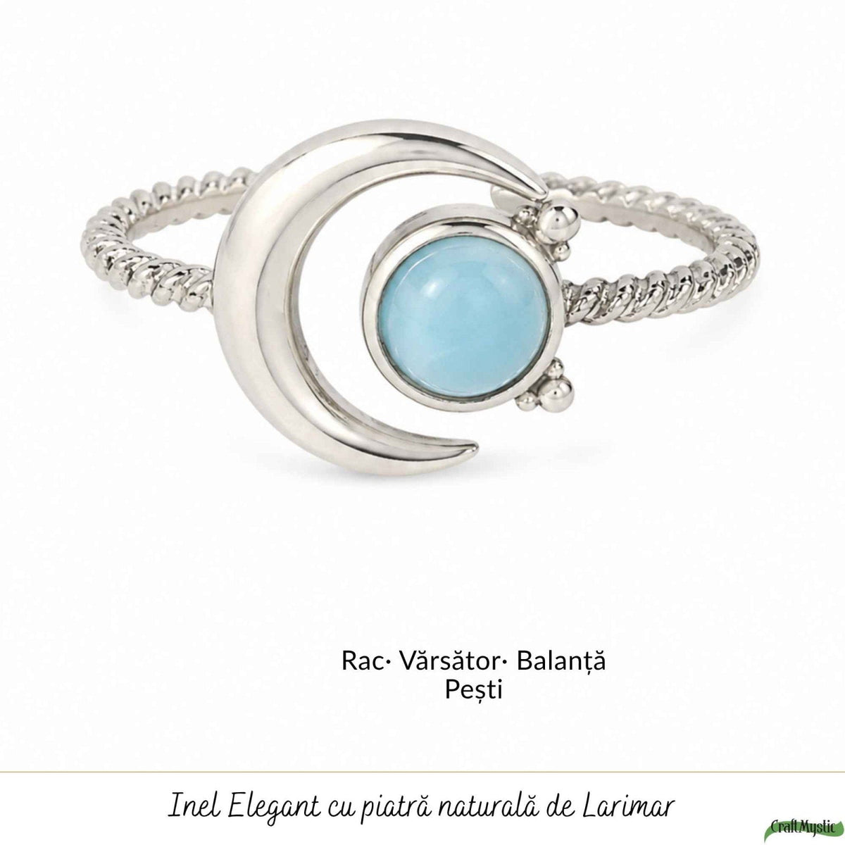 Inel cu Larimar, Argint 925 – CraftMystic