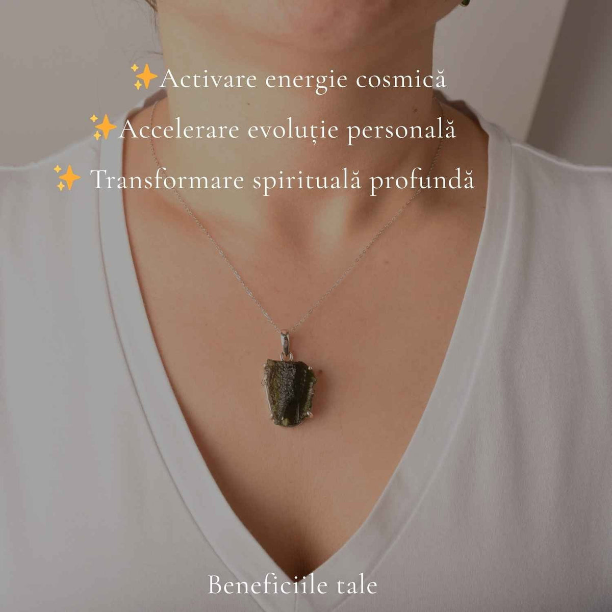 Colier cu Moldavit – CraftMystic