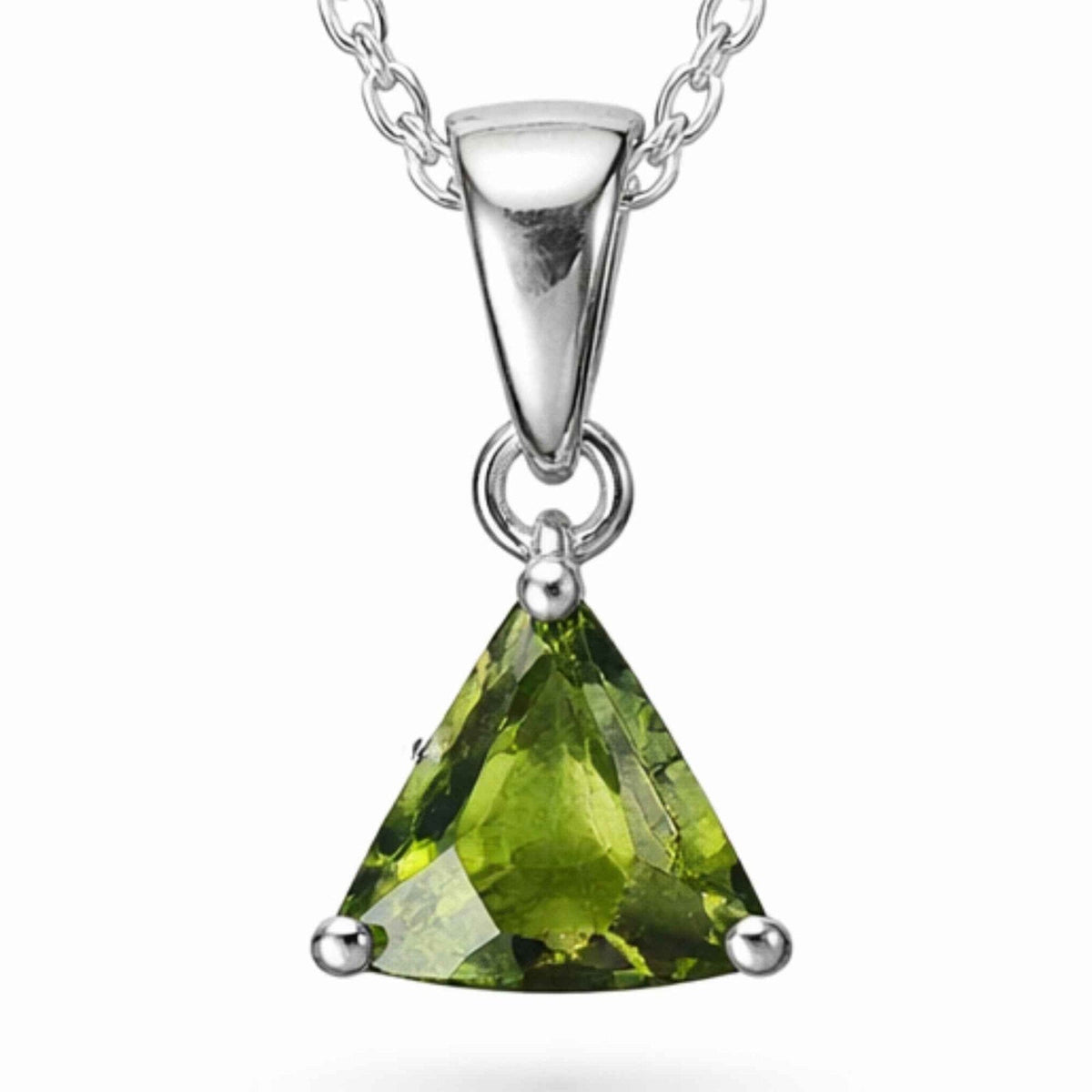 Colier cu Moldavit, Argint 925 – CraftMystic