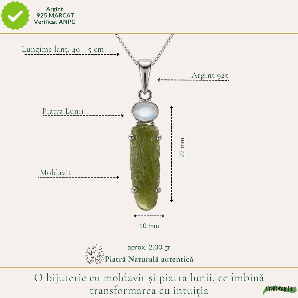 Colier cu pietre semiprețioase – CraftMystic