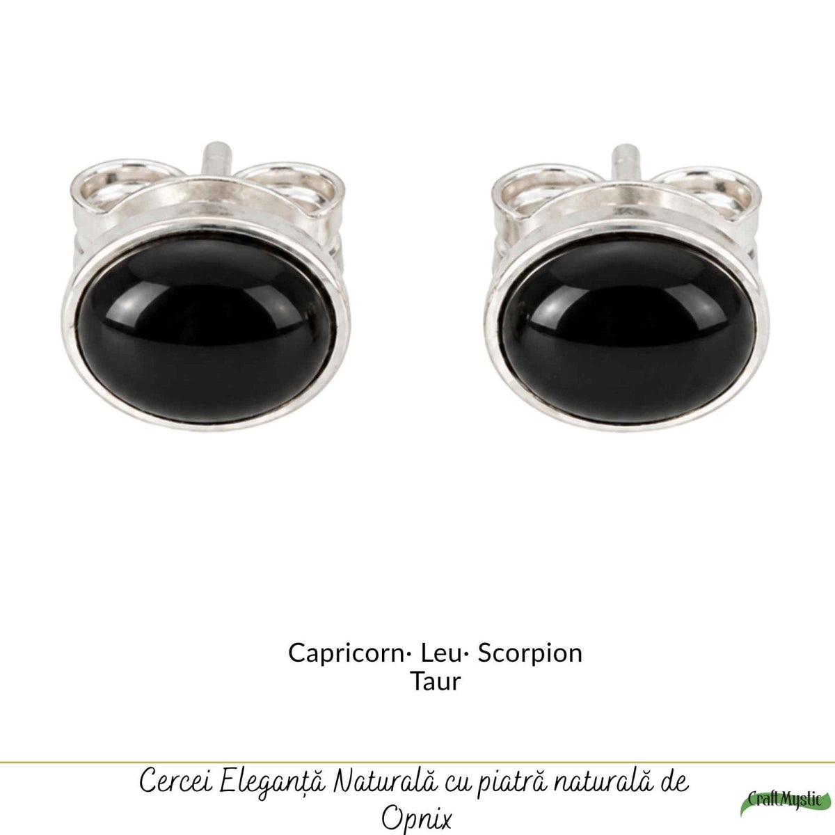 Cercei cu Onix, Argint 925 – CraftMystic