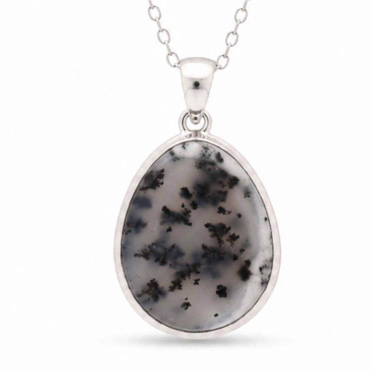 Colier cu Opal Dendritic, Argint 925 – CraftMystic