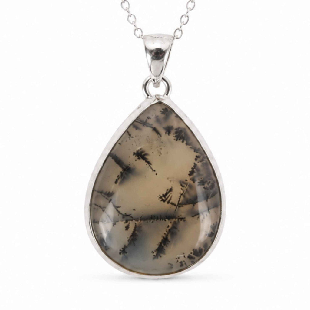 Colier cu Opal Dendritic, Argint 925 – CraftMystic