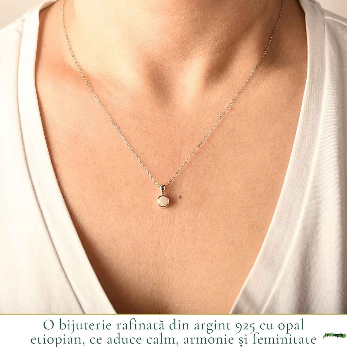 Colier cu Opal, Argint 925 – CraftMystic