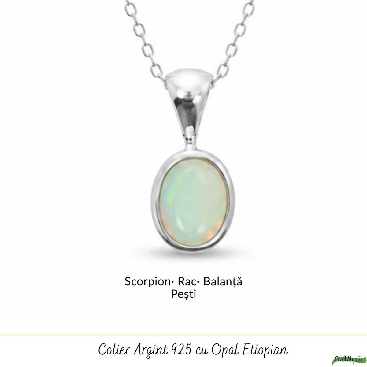 Colier cu Opal, Argint 925 – CraftMystic