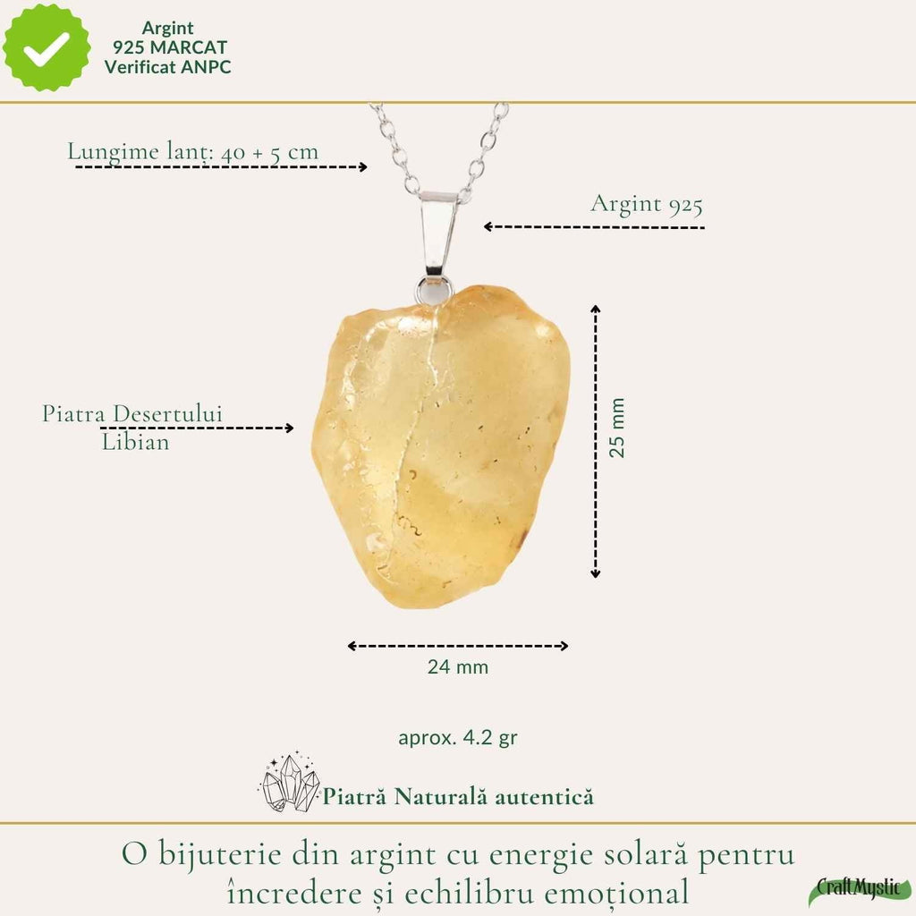 Colier cu Piatra Desertului, Argint 925 – CraftMystic