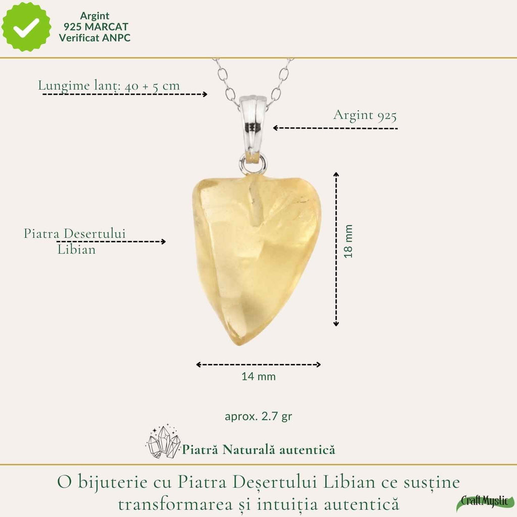 Colier cu Piatra Desertului, Argint 925 – CraftMystic