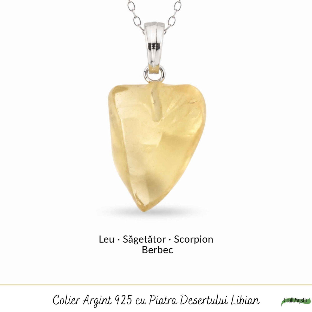 Colier cu Piatra Desertului, Argint 925 – CraftMystic