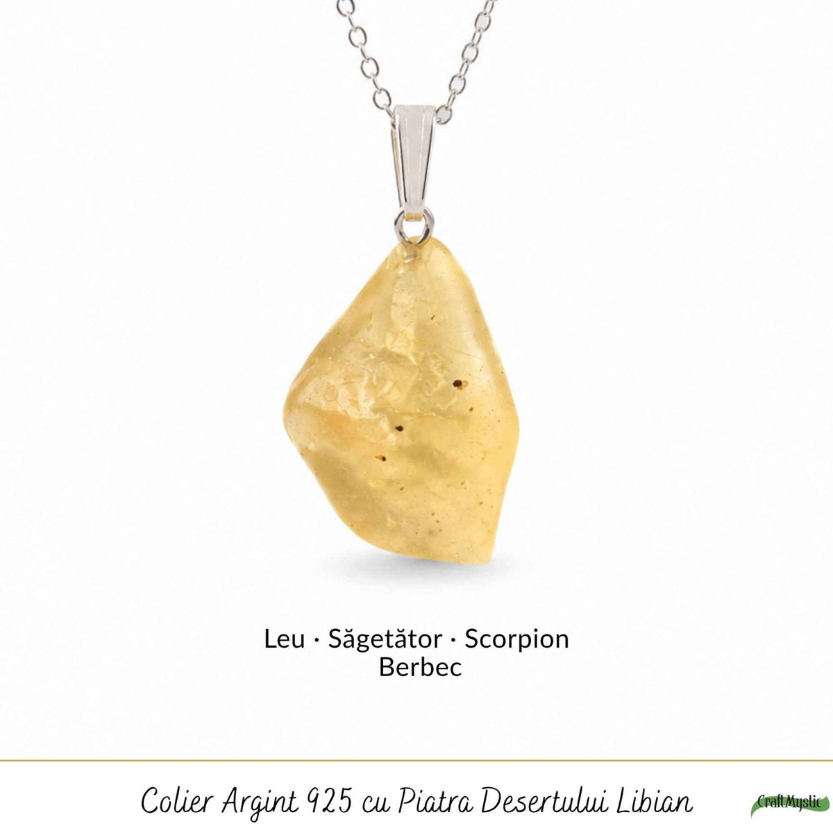 Colier cu Piatra Desertului, Argint 925 – CraftMystic