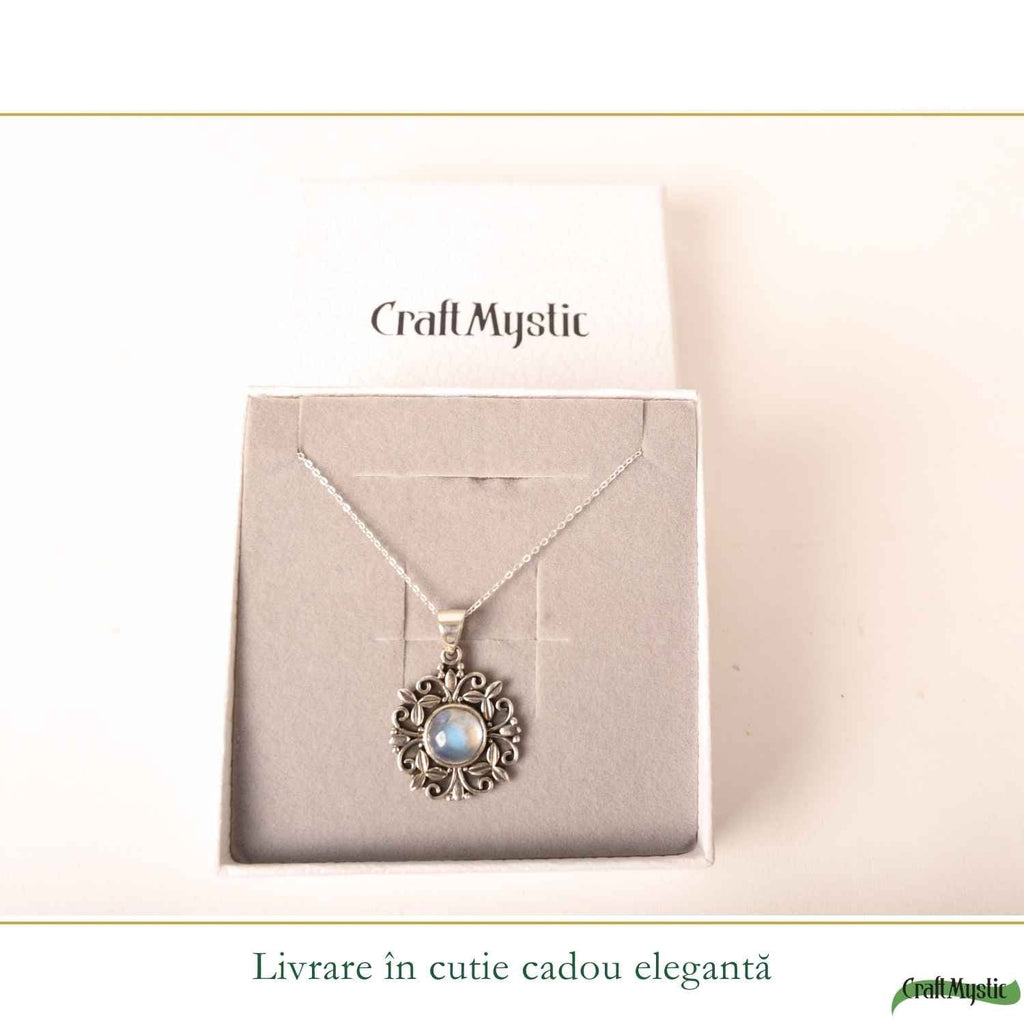 Colier cu Piatra Lunii, Argint 925 – CraftMystic