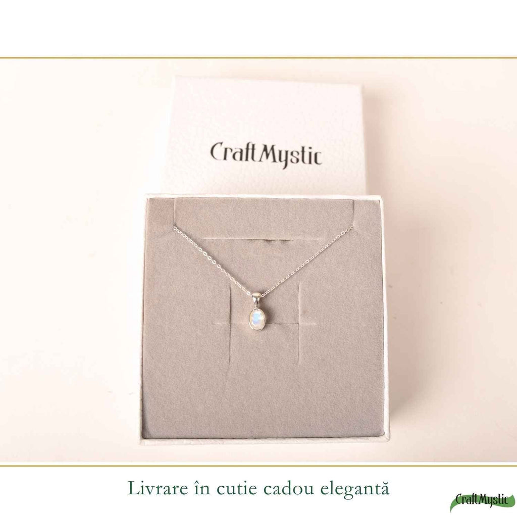 Colier cu Piatra Lunii, Argint 925 – CraftMystic