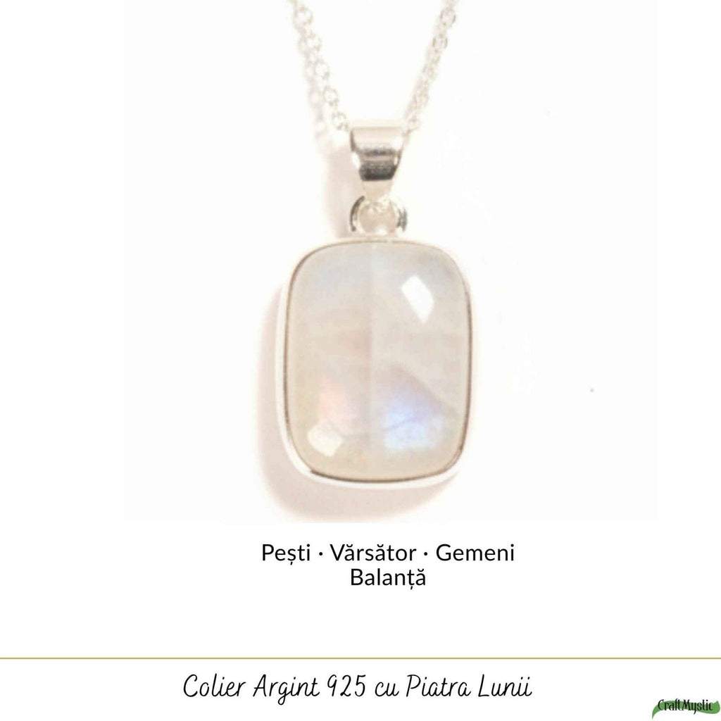 Colier cu Piatra Lunii, Argint 925 – CraftMystic