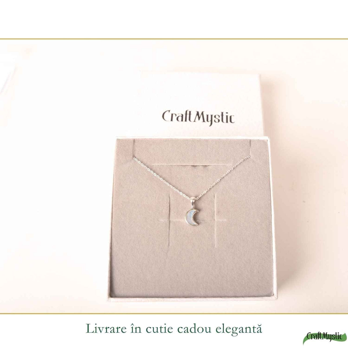Colier cu Piatra Lunii, Argint 925 – CraftMystic