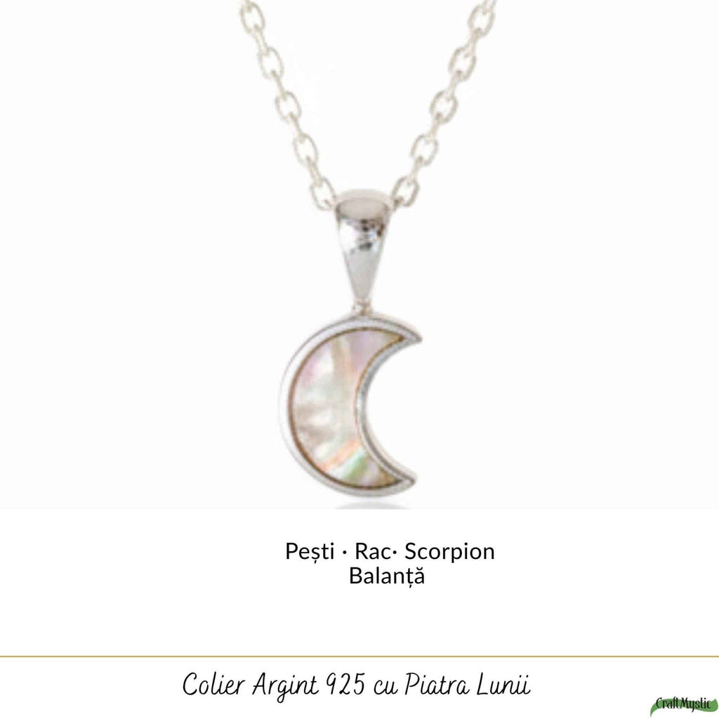 Colier cu Piatra Lunii, Argint 925 – CraftMystic