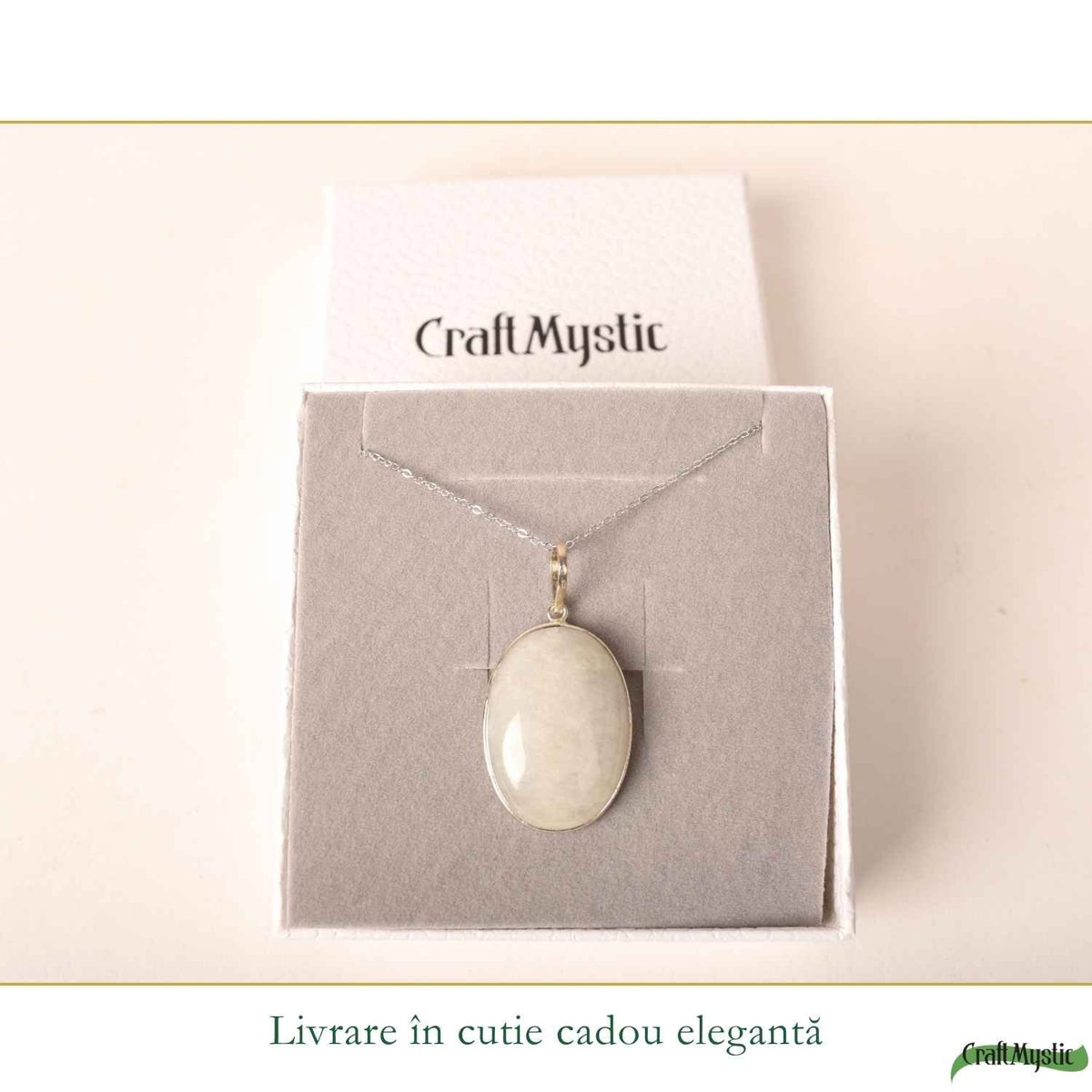 Colier cu Piatra Lunii, Argint 925 – CraftMystic