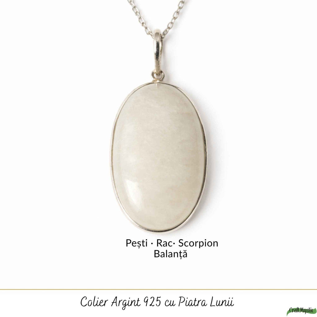 Colier cu Piatra Lunii, Argint 925 – CraftMystic