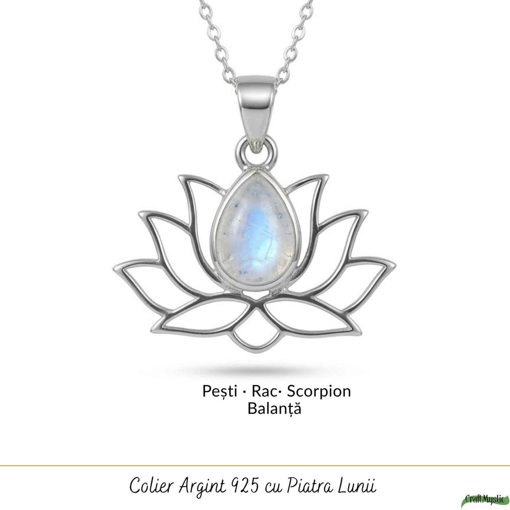 Colier cu Piatra Lunii, Argint 925 – CraftMystic