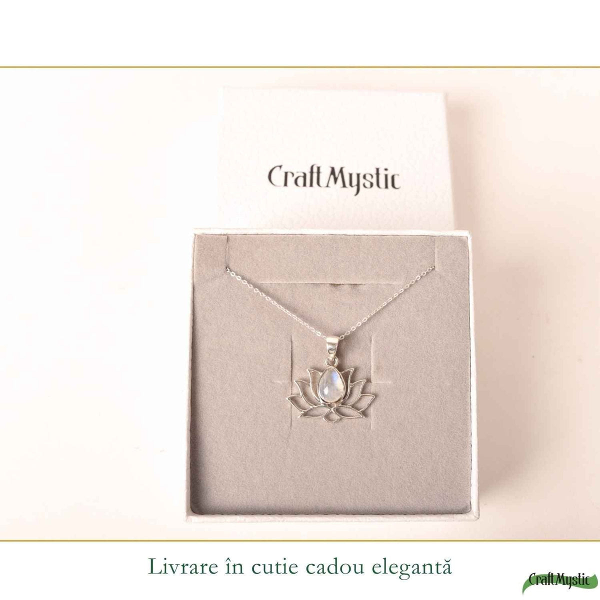 Colier cu Piatra Lunii, Argint 925 – CraftMystic