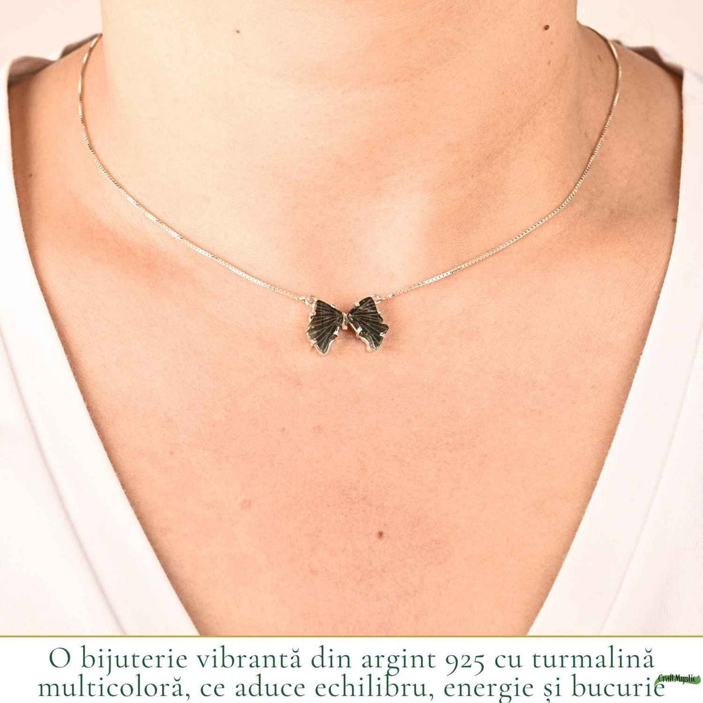 Colier cu Turmalină Multicoloră, Argint 925 – CraftMystic