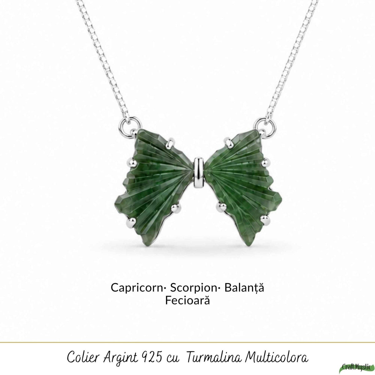Colier cu Turmalină Multicoloră, Argint 925 – CraftMystic