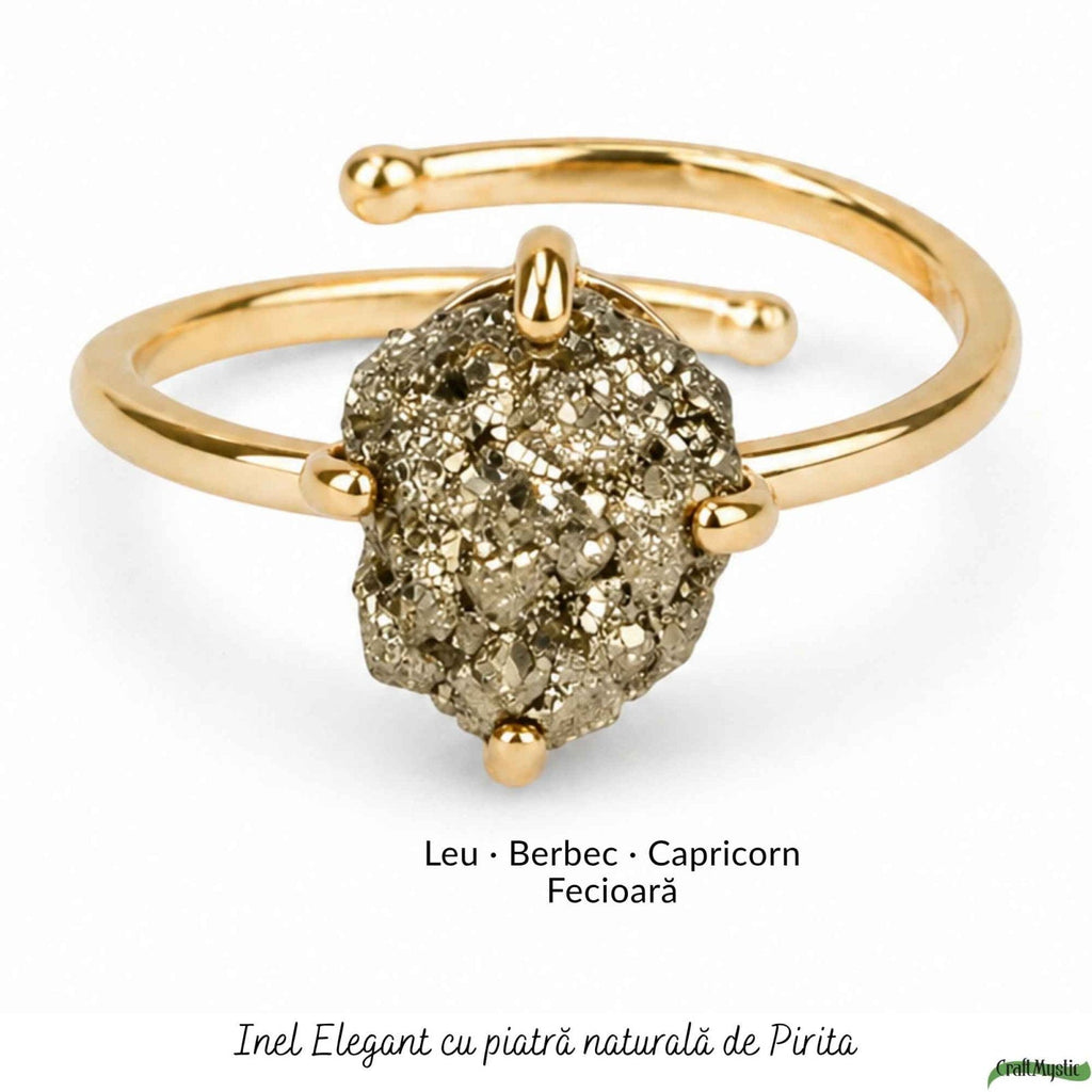 Inel cu Pirită, Argint 925 – CraftMystic