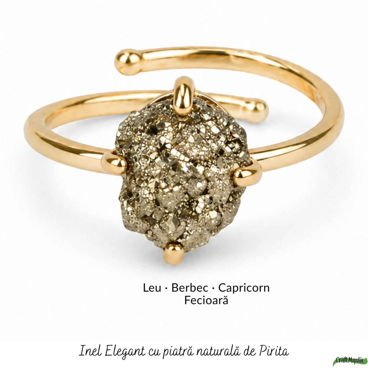 Inel cu Pirită, Argint 925 – CraftMystic