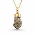 Colier cu Pirită, Argint 925 placat aur 18k – CraftMystic