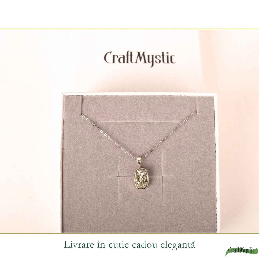 Colier cu Pirită, Argint 925 – CraftMystic
