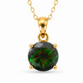 Colier cu Opal, Argint 925 placat aur 18k – CraftMystic