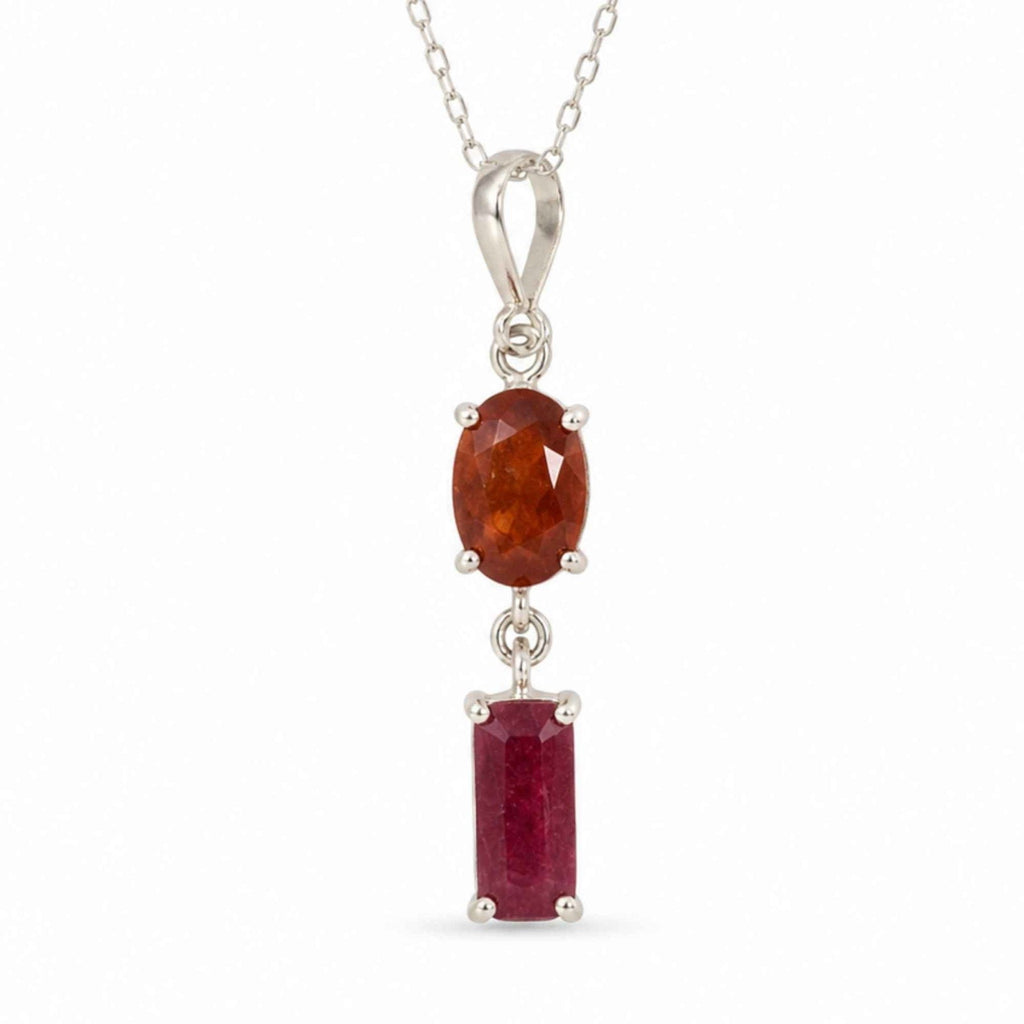 Colier cu Rubin și Turmalină – CraftMystic