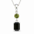 Colier cu Rubin și Turmalină Verde – CraftMystic