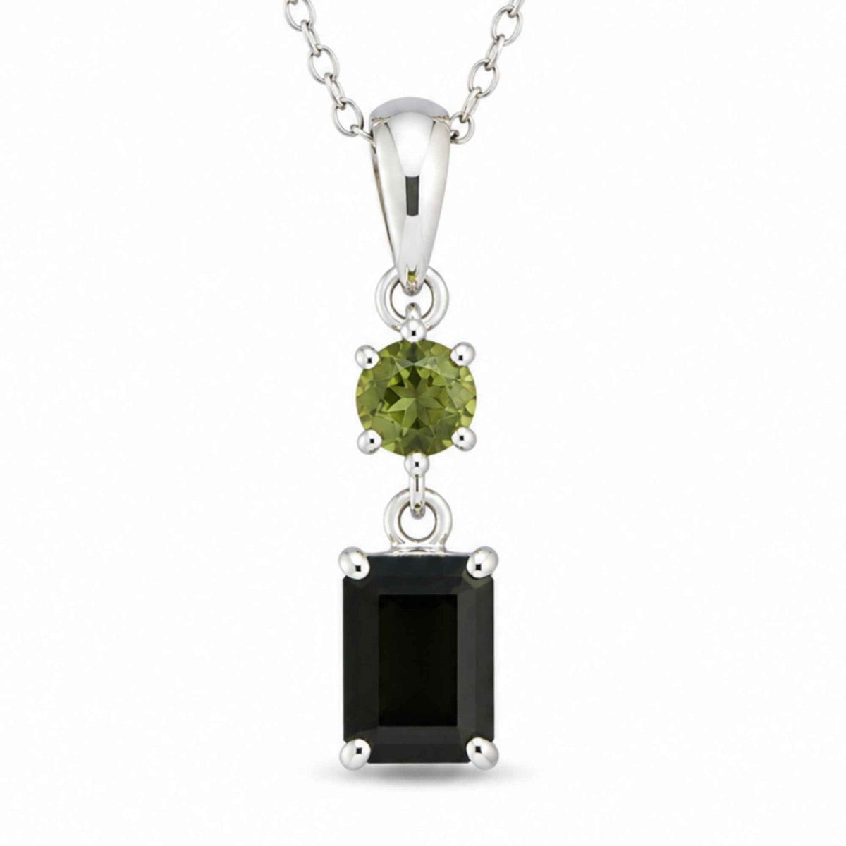 Colier cu Rubin și Turmalină Verde – CraftMystic