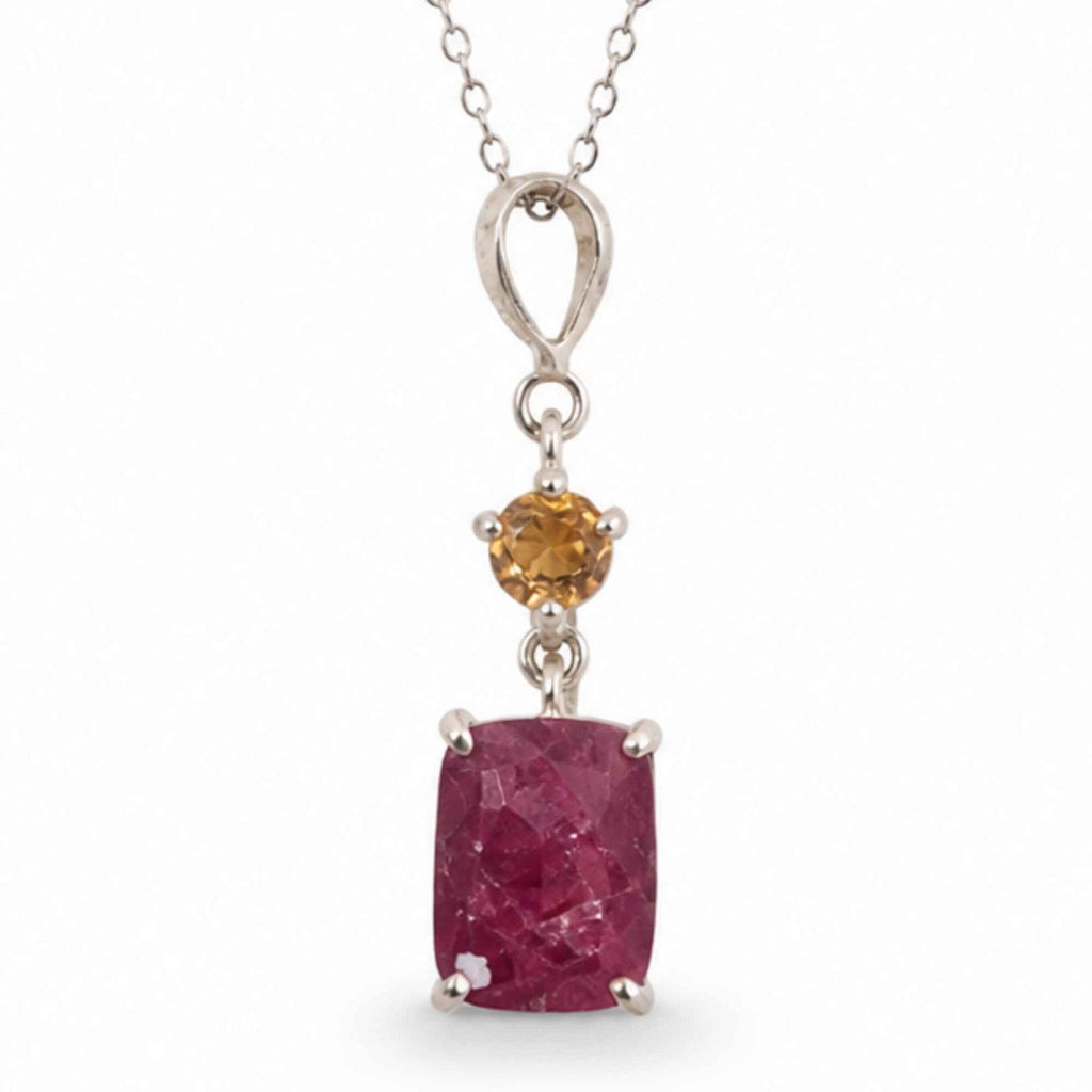 Colier cu Rubin și Turmalină – CraftMystic
