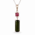 Colier cu Rubin și Turmalină Verde – CraftMystic