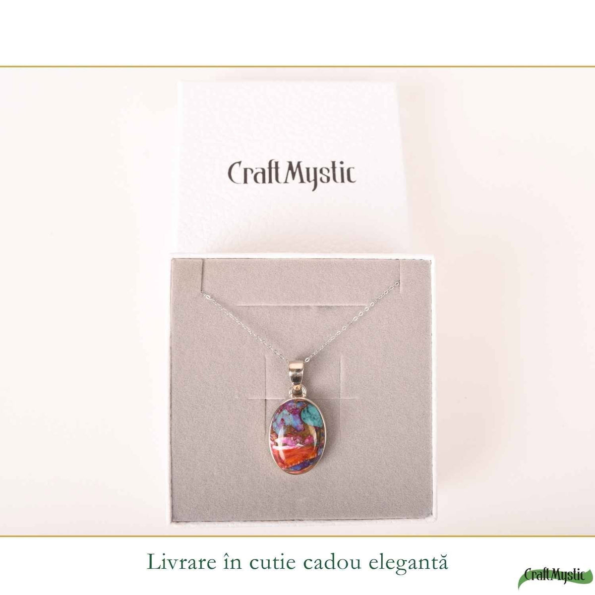 Colier cu Turcoaz, Argint 925 – CraftMystic