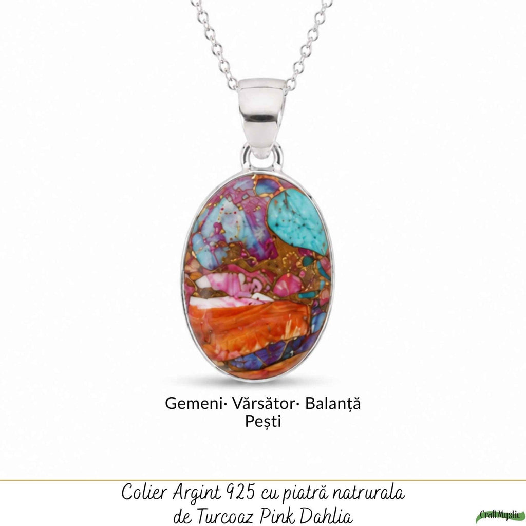 Colier cu Turcoaz, Argint 925 – CraftMystic