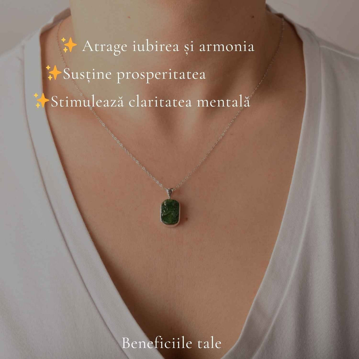 Colier cu Smarald, Argint 925 – CraftMystic