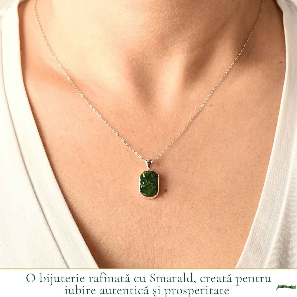 Colier cu Smarald, Argint 925 – CraftMystic