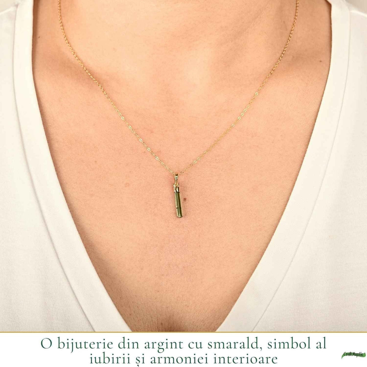 Colier cu Smarald, Argint 925 – CraftMystic