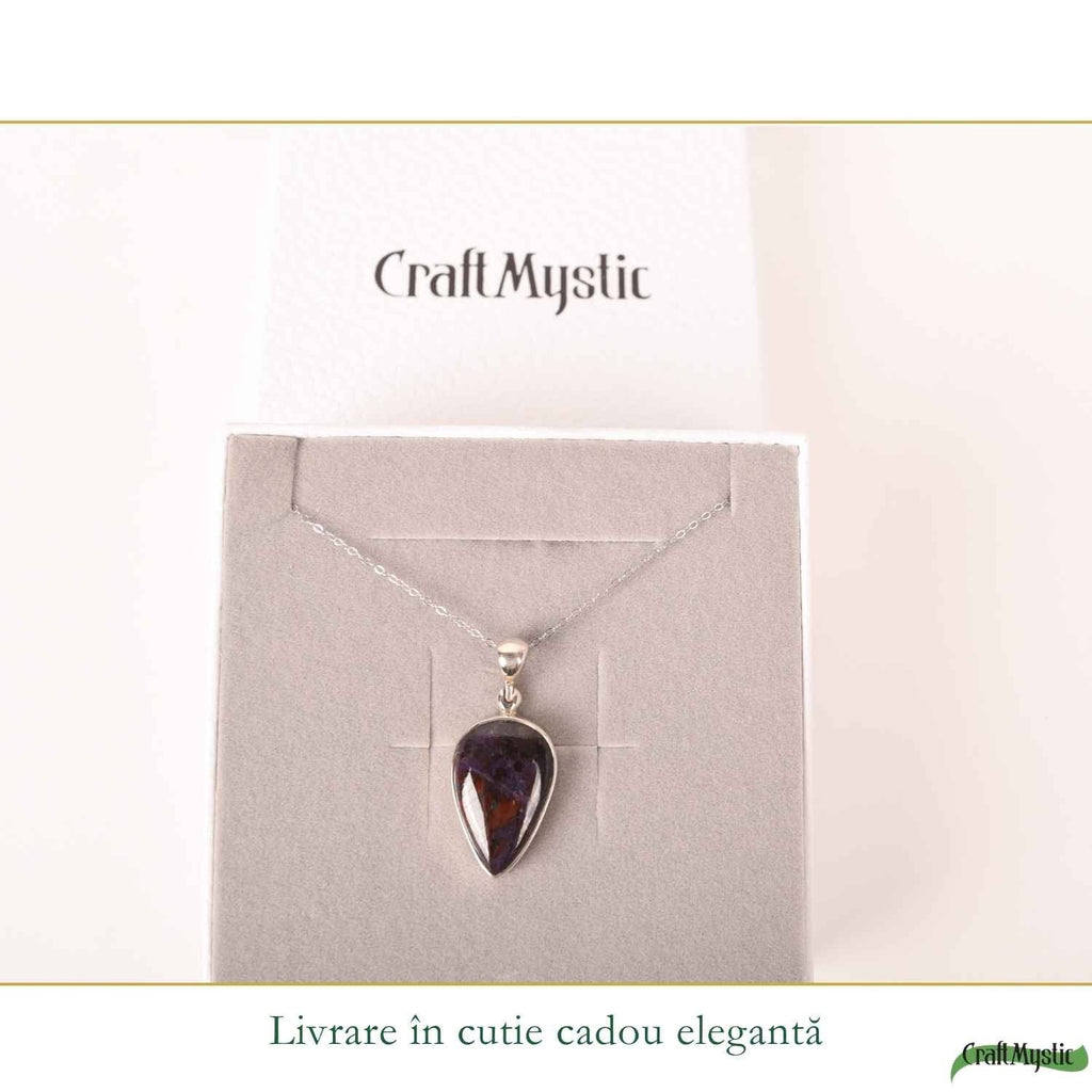 Colier cu Sugilit, Argint 925 – CraftMystic
