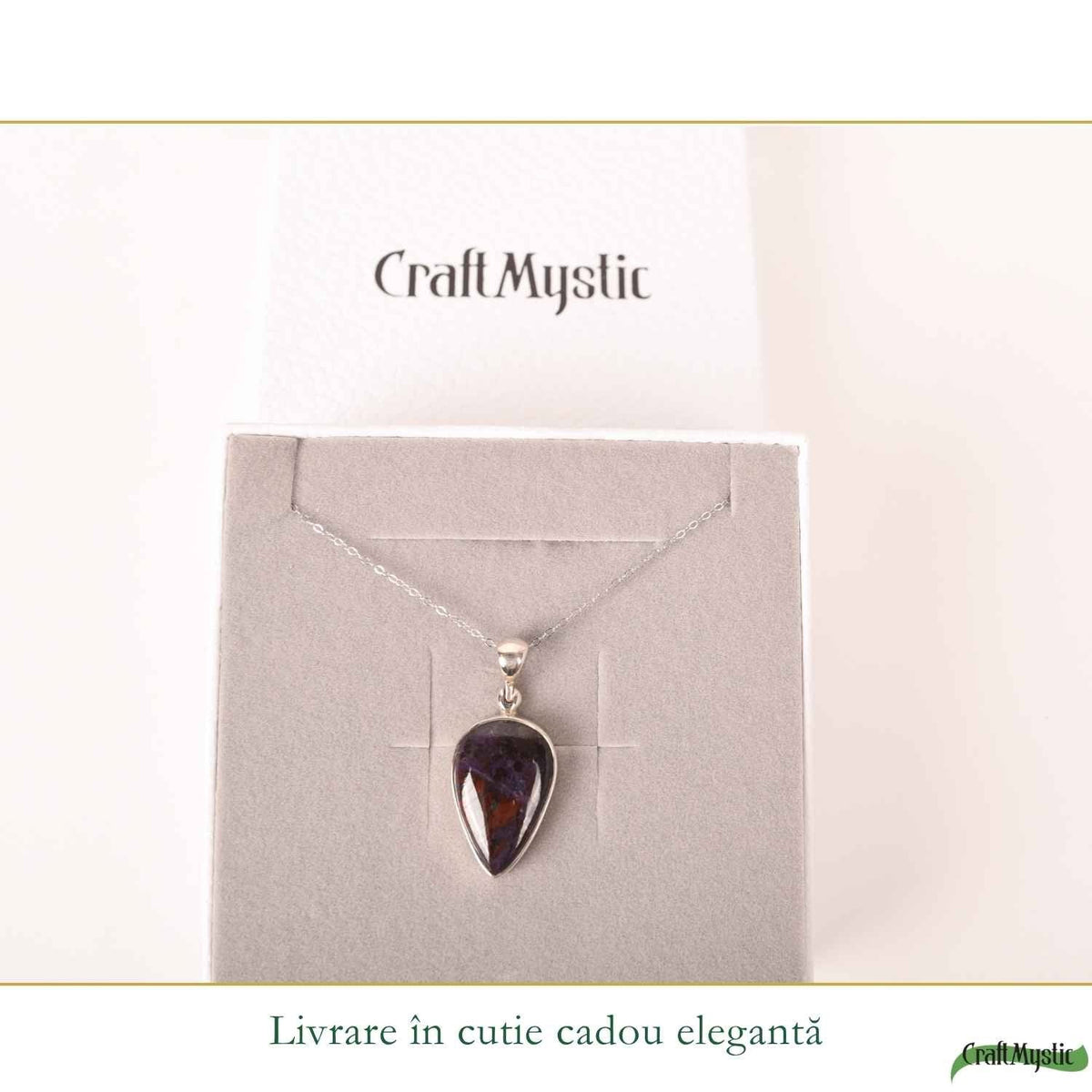 Colier cu Sugilit, Argint 925 – CraftMystic